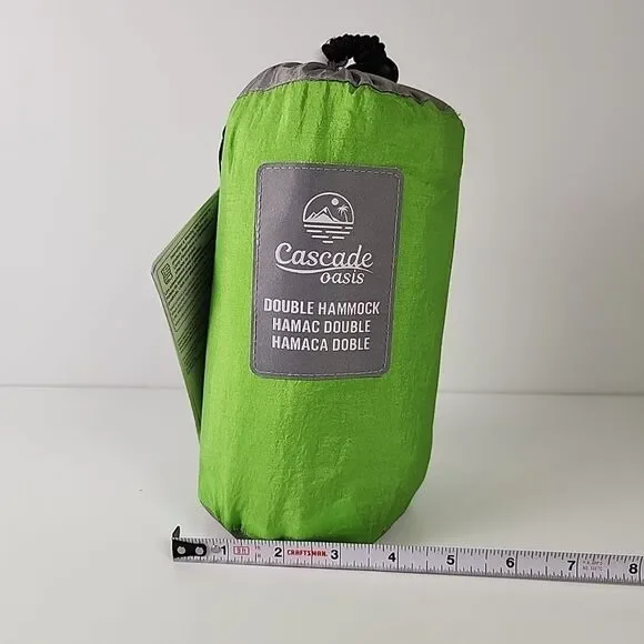 Cascade Oasis 2 Person Lightweight Nylon Travel Hammock With Straps Storage Bag - Picture 10 of 12
